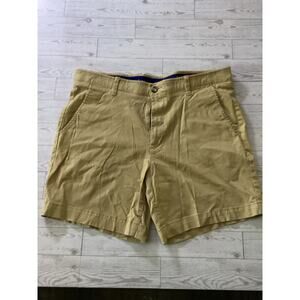 Crowd & Ivy Men’s Khaki Chino Shorts Size 36 Casual Tan